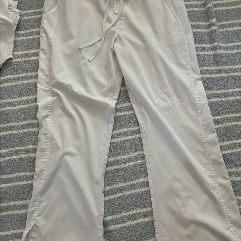 White Healing Hands Purple Label Scrub Pants